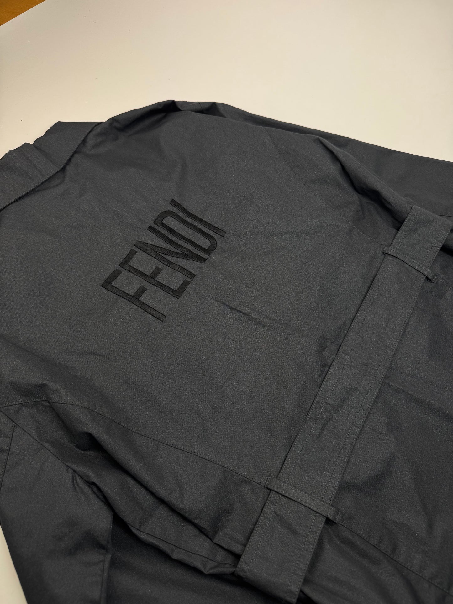 Vintage Fendi Roma Trenchcoat Anthrazit M