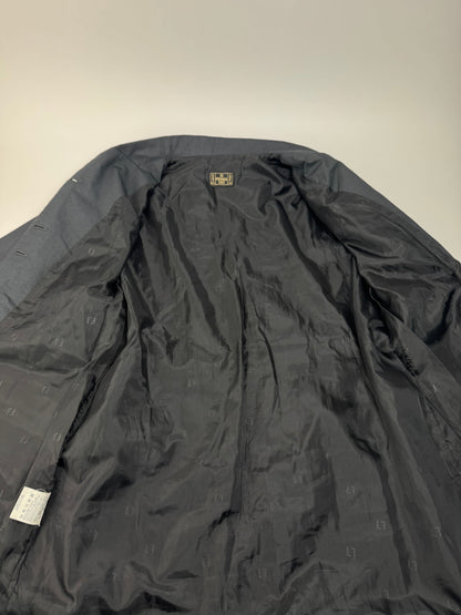 Vintage Fendi Roma Trenchcoat Anthrazit M
