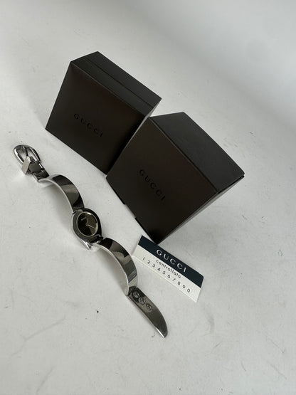 Vintage Gucci Steel Quartz Watch Silver