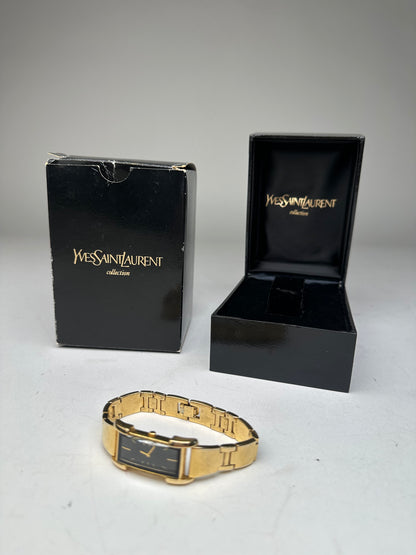 Vintage Yves Saint Laurent Gold Plated Quartz Watch