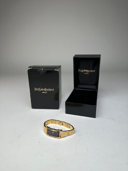 Vintage Yves Saint Laurent Gold Plated Quartz Watch