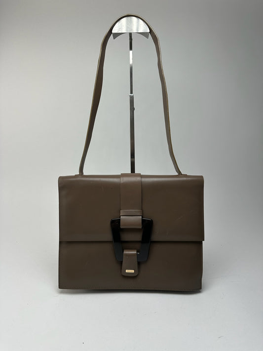 Sac Gucci vintage en cuir marron