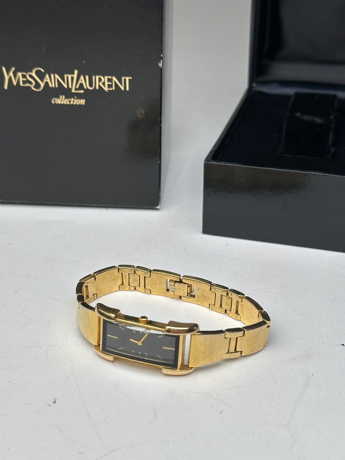 Vintage Yves Saint Laurent Gold Plated Quartz Watch
