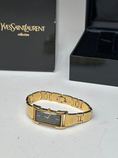 Vintage Yves Saint Laurent Gold Plated Quartz Watch