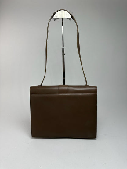 Sac Gucci vintage en cuir marron