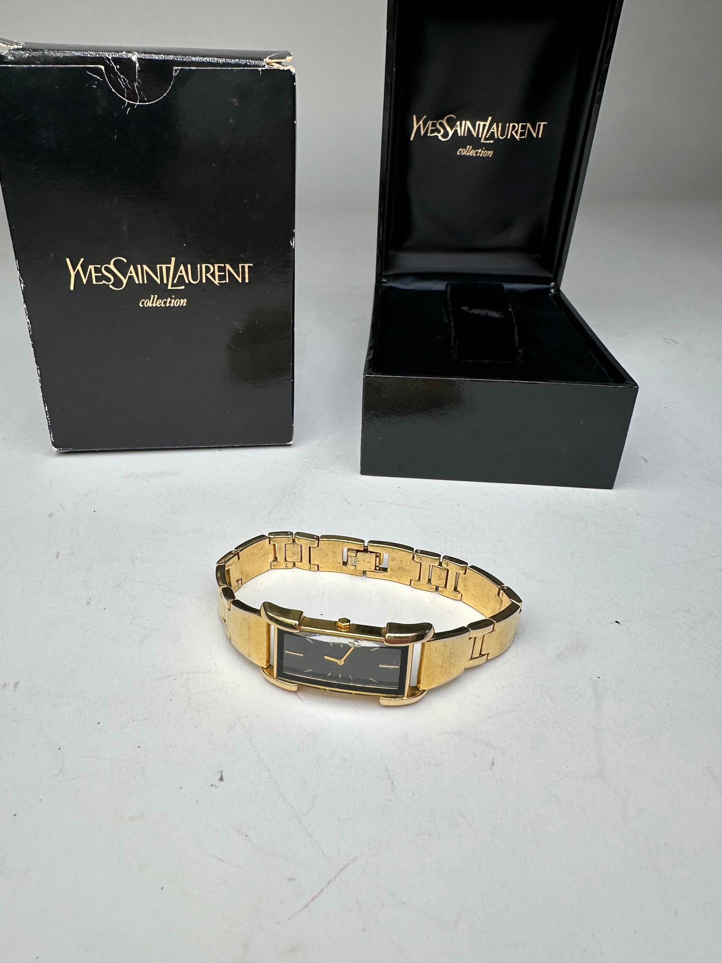 Vintage Yves Saint Laurent Gold Plated Quartz Watch