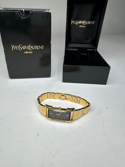 Vintage Yves Saint Laurent Gold Plated Quartz Watch