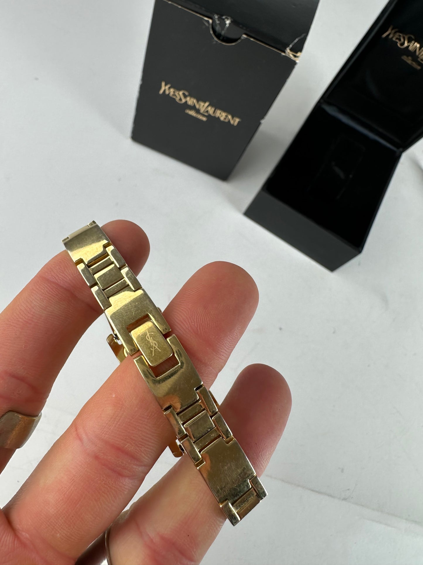 Vintage Yves Saint Laurent Gold Plated Quartz Watch