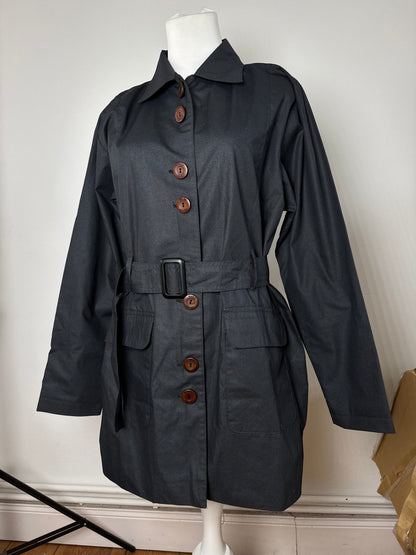Vintage Fendi Roma Trenchcoat Anthrazit M