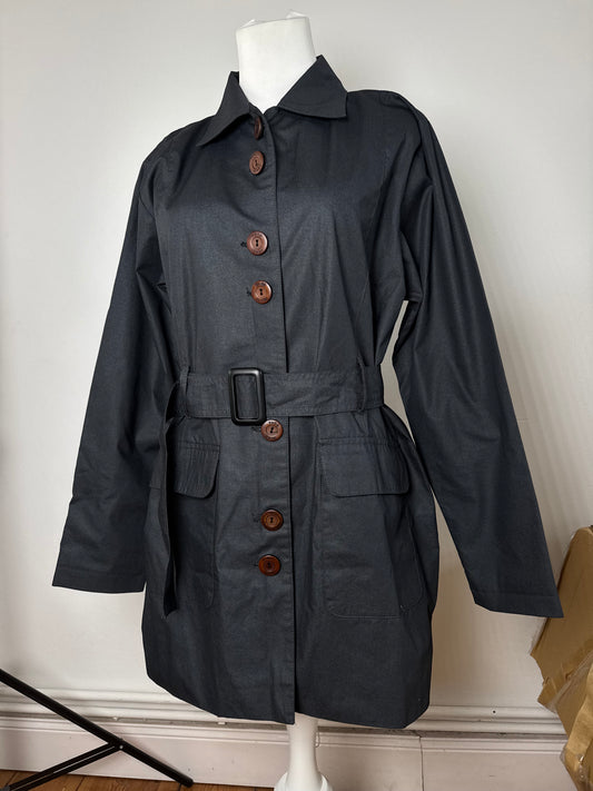 Vintage Fendi Roma Trenchcoat Anthrazit M