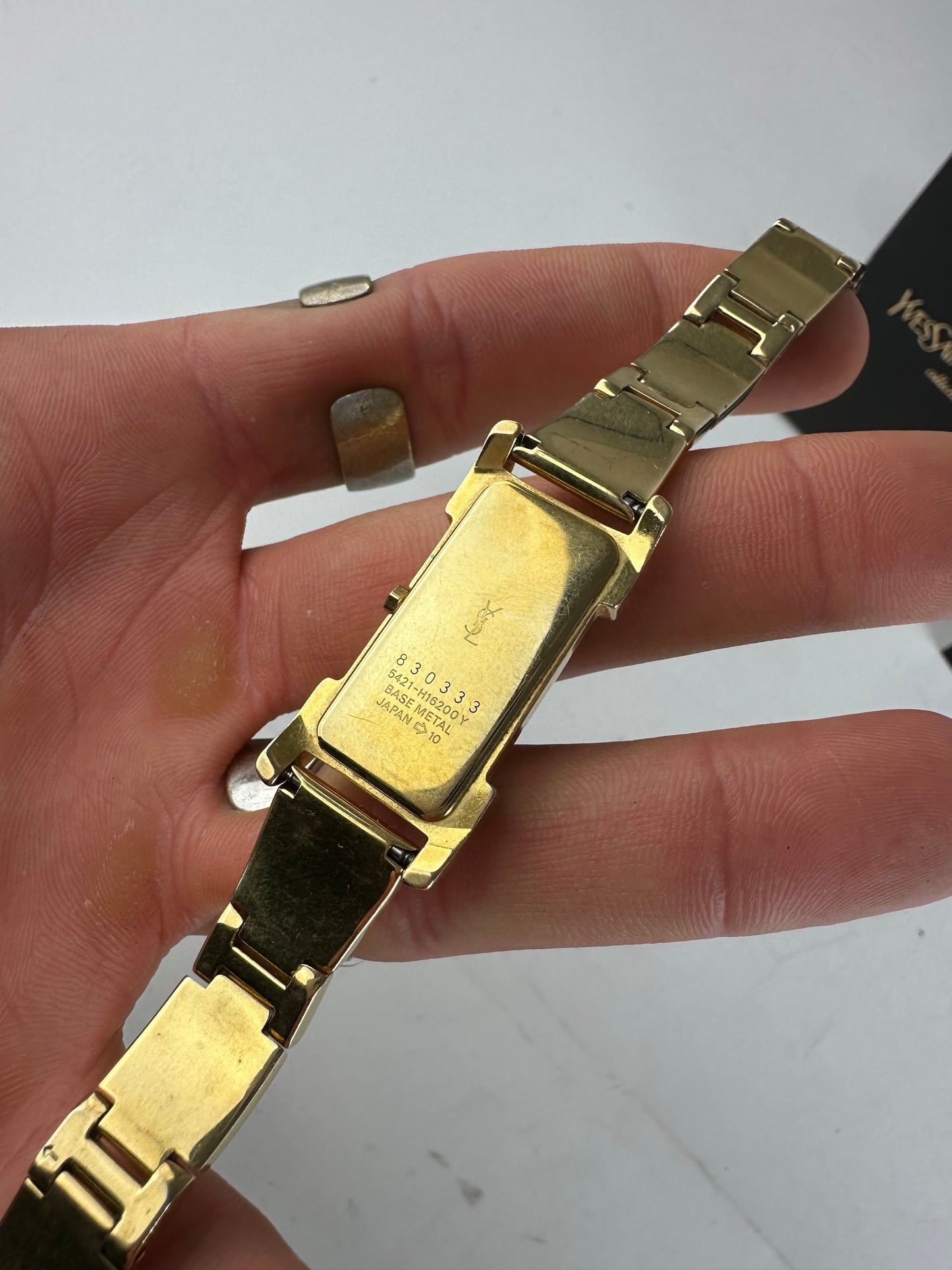 Vintage Yves Saint Laurent Gold Plated Quartz Watch