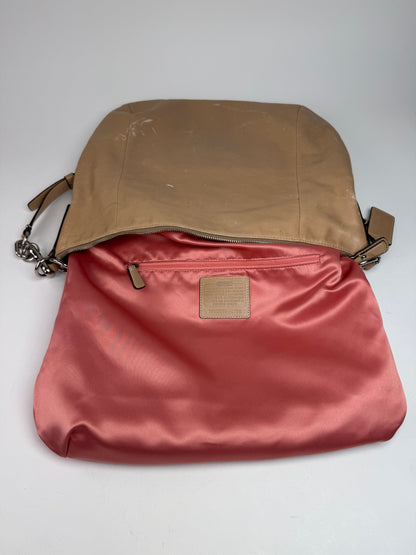 Vintage Coach 2Way Leather Handbag Camel