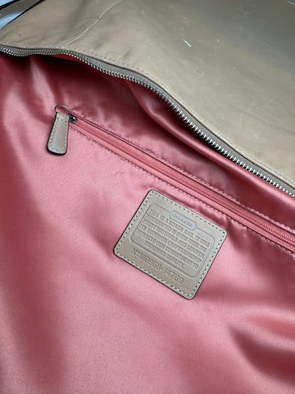 Vintage Coach 2Way Leather Handbag Camel