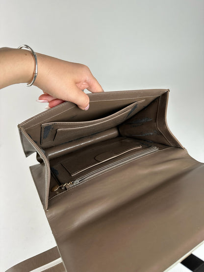 Sac Gucci vintage en cuir marron