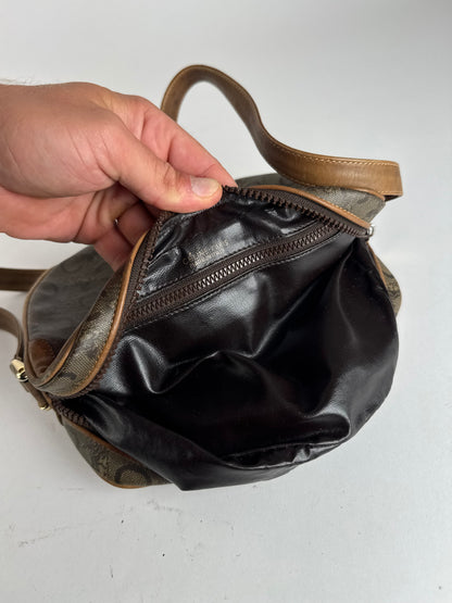 Sac Triomphe vintage en cuir verni Macadam monogramme Céline Paris