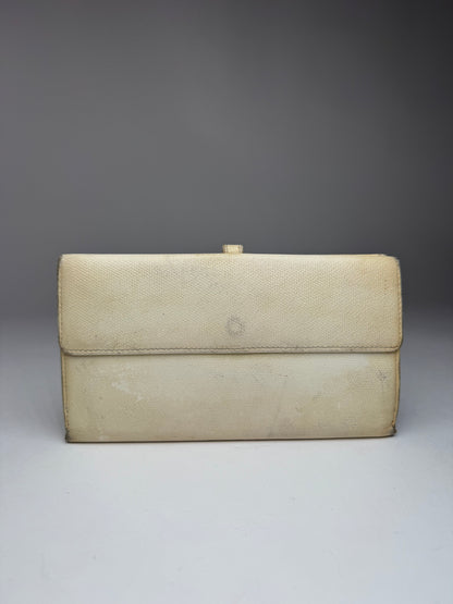 Vintage Chanel Leather Wallet White