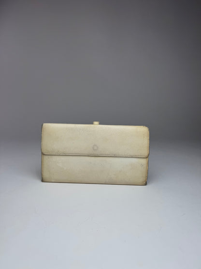 Vintage Chanel Leather Wallet White