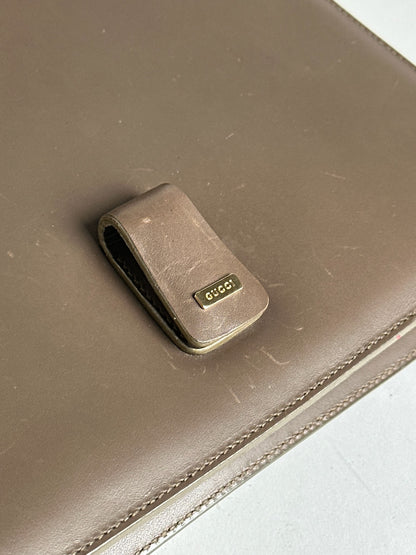 Sac Gucci vintage en cuir marron