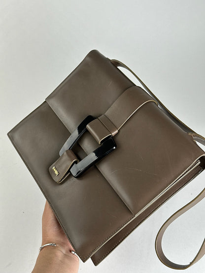 Sac Gucci vintage en cuir marron