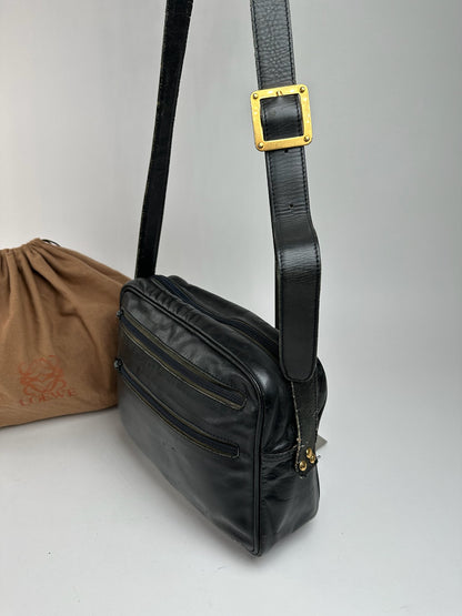 Sac vintage en cuir Loewe Madrid noir