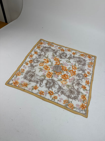 Vintage Celine Scarf Yellow Grey