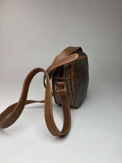 Sac Triomphe vintage en cuir verni Macadam monogramme Céline Paris