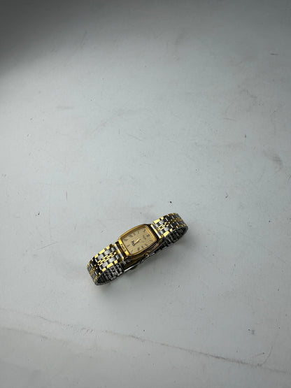 Vintage Celine Paris Gold Plated Watch Silver Gold