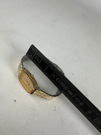 Vintage Celine Paris Gold Plated Watch Silver Gold