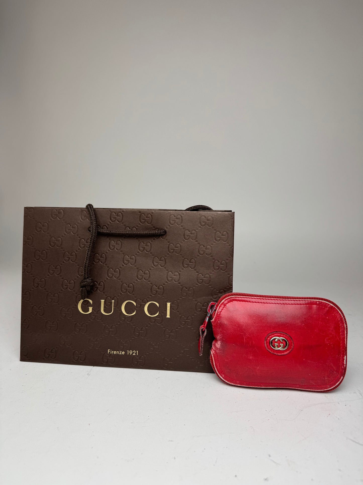 Vintage Gucci Foldable horsebit Monogram Tote Bag Beige