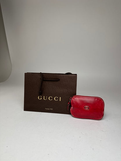 Vintage Gucci Foldable horsebit Monogram Tote Bag Beige