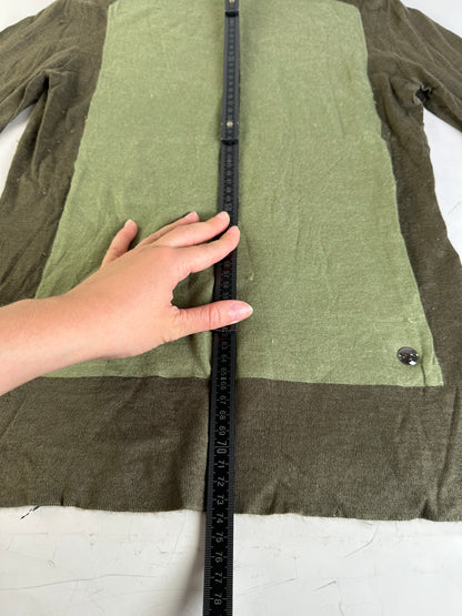 Vintage Loewe Wool Cashmere Turtleneck Sweater Olive Green L