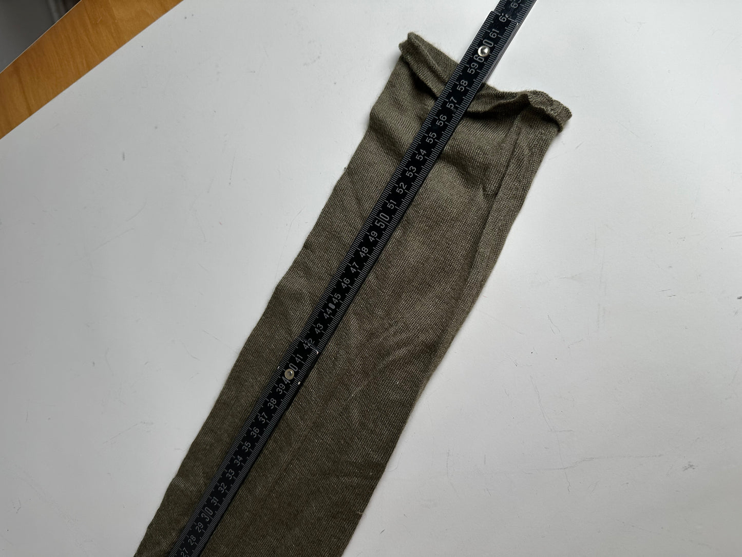 Vintage Loewe Wool Cashmere Turtleneck Sweater Olive Green L