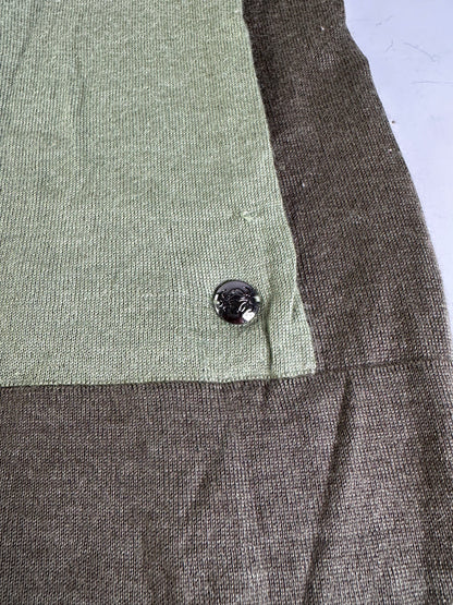Vintage Loewe Wool Cashmere Turtleneck Sweater Olive Green L