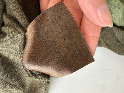Vintage Loewe Wool Cashmere Turtleneck Sweater Olive Green L