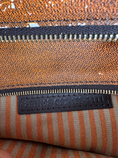 Vintage Fendi FF Monogram Canvas Tote Brown Black