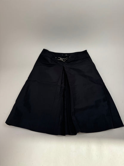 Vintage Celine Paris Silk Skirt black 36/S