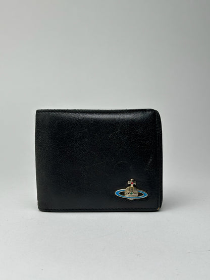 Vintage Vivienne Westwood foldable wallet leather black