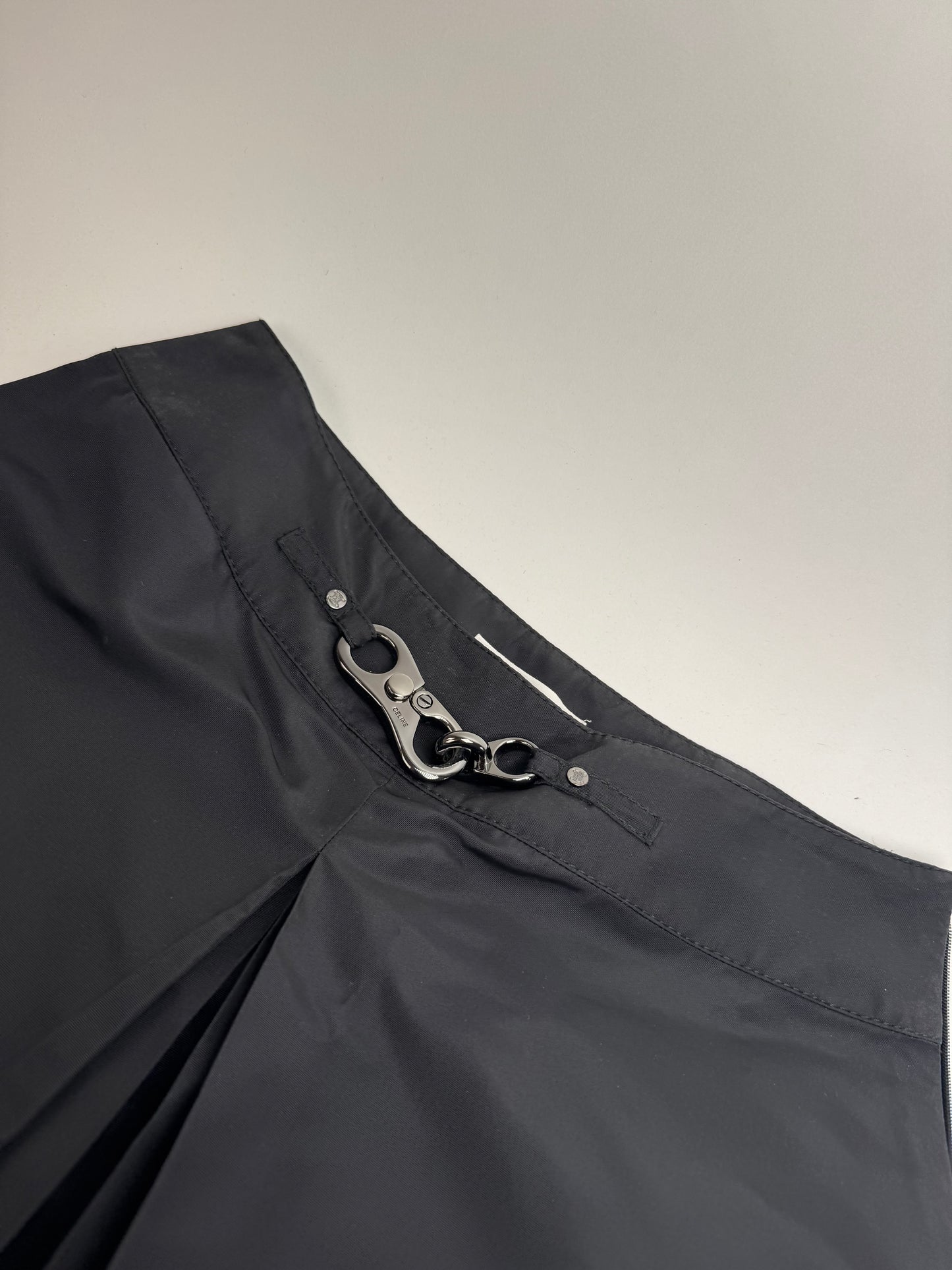 Vintage Celine Paris Silk Skirt black 36/S