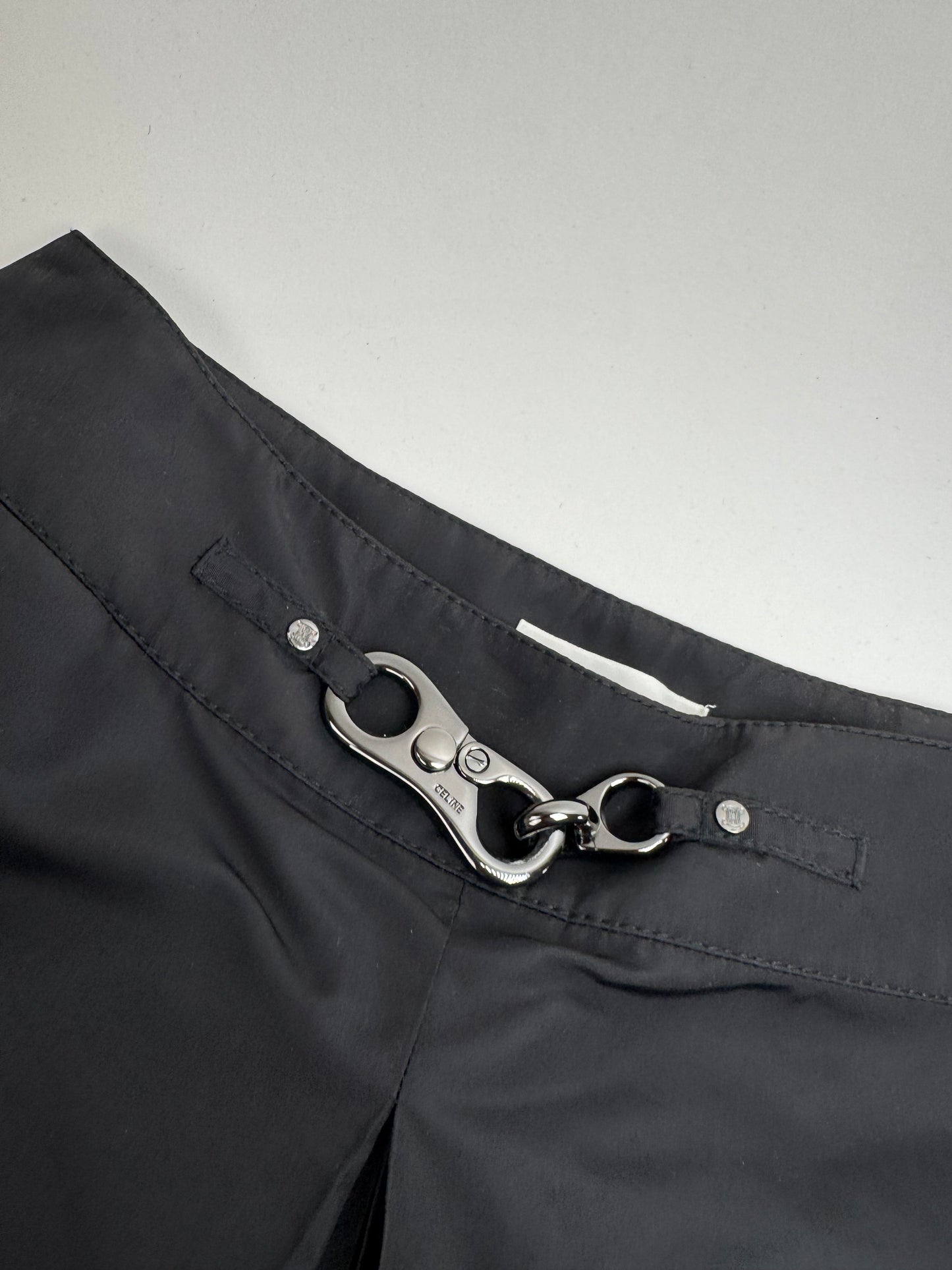 Vintage Celine Paris Silk Skirt black 36/S