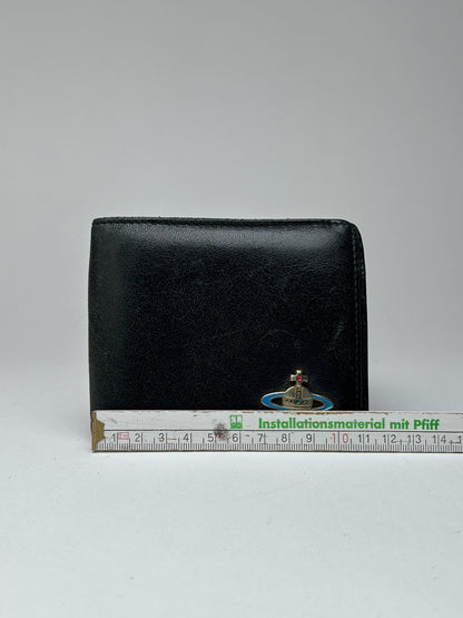 Vintage Vivienne Westwood foldable wallet leather black