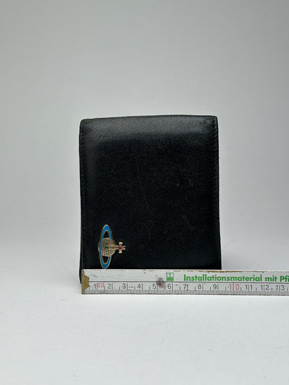 Vintage Vivienne Westwood foldable wallet leather black
