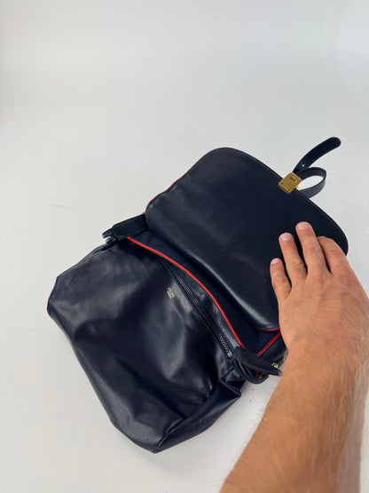 Sac Triomphe vintage Céline Paris bleu marine