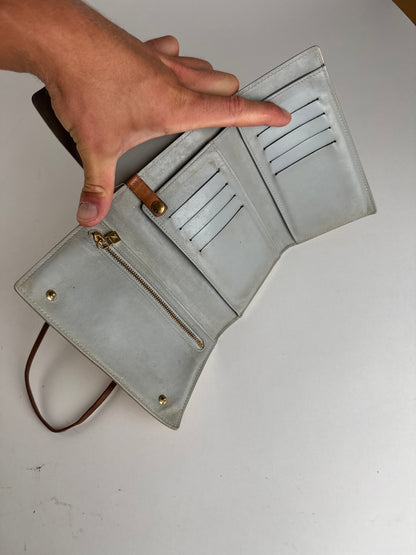 Sac vintage Louis Vuitton Vernis en cuir jaune