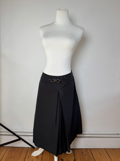 Vintage Celine Paris Silk Skirt black 36/S