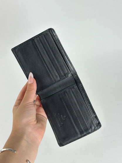 Vintage Vivienne Westwood foldable wallet leather black