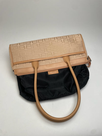Vintage Balenciaga Monogram Handbag Beige Brown