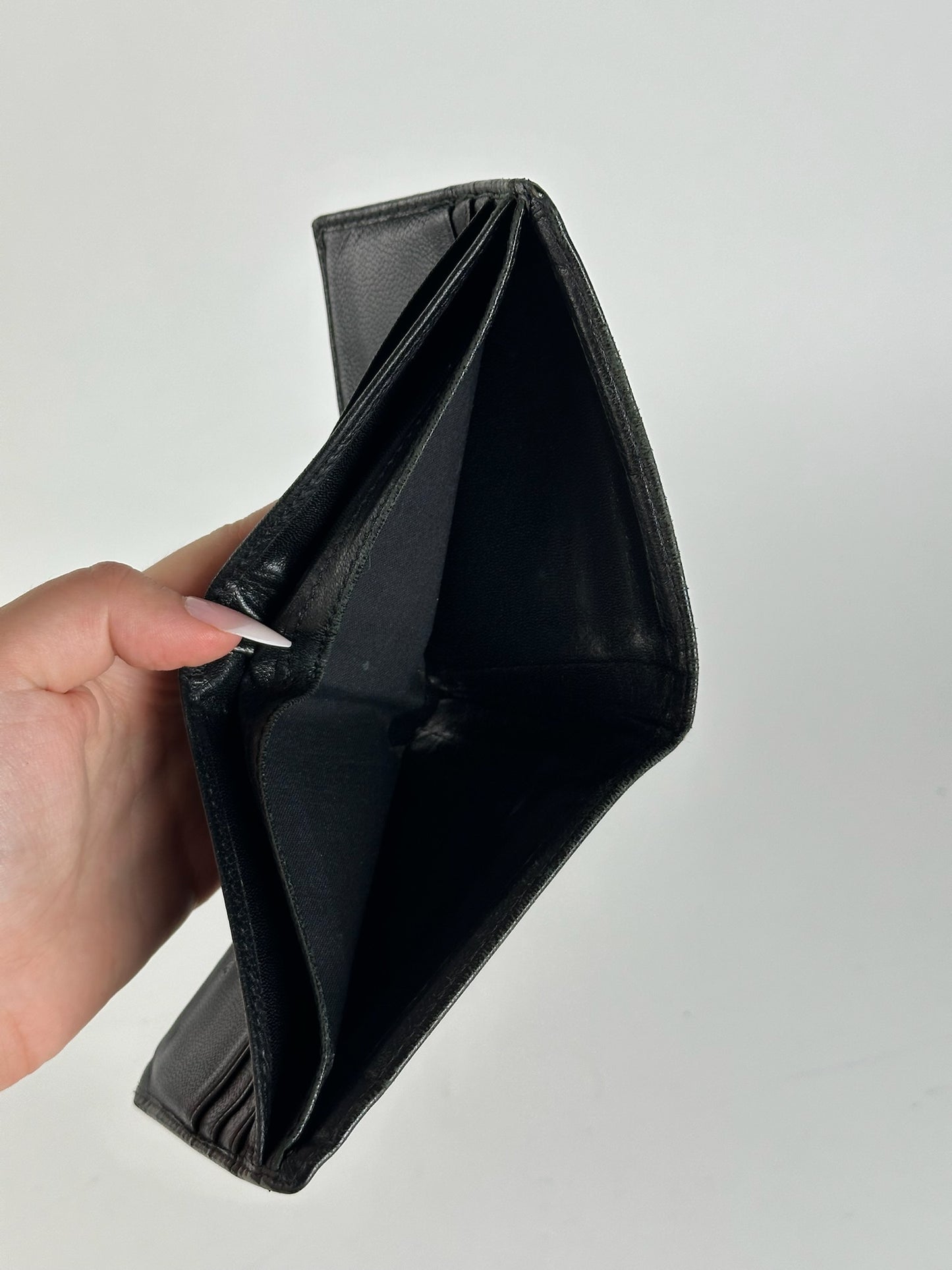 Vintage Vivienne Westwood foldable wallet leather black