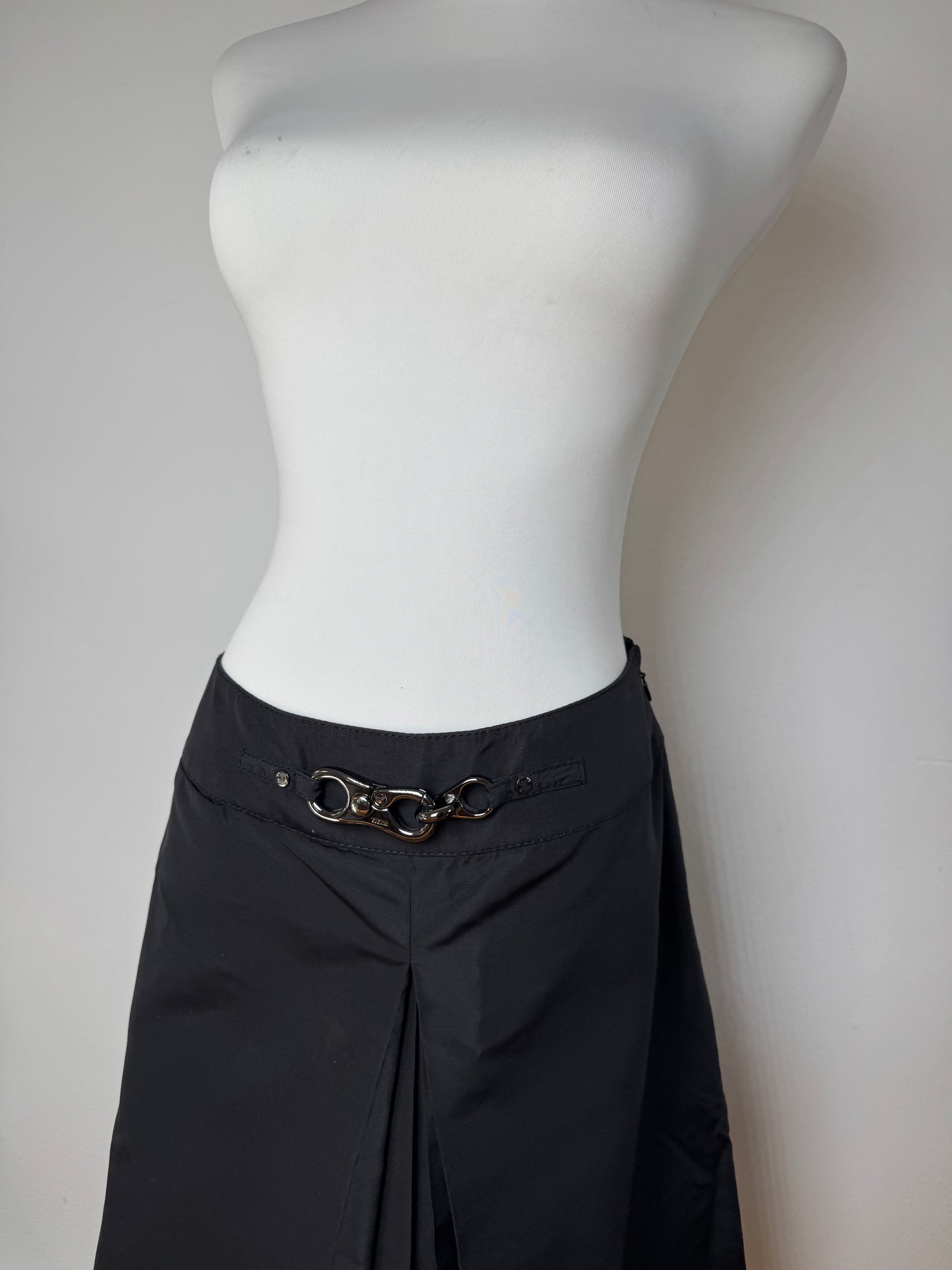 Vintage Celine Paris Silk Skirt black 36/S