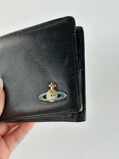 Vintage Vivienne Westwood foldable wallet leather black