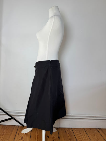 Vintage Celine Paris Silk Skirt black 36/S